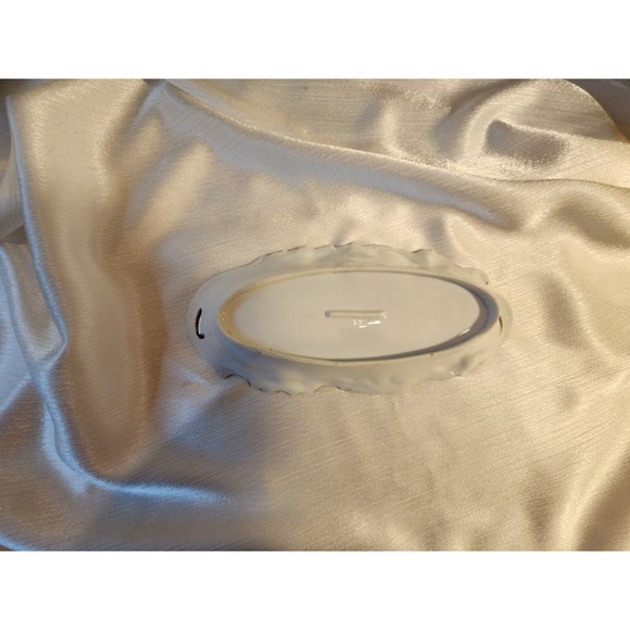 COPY - Cloisonne Trinket Dish Decoration Exquisite Floral Red and Goldtone - Picture 6 of 6